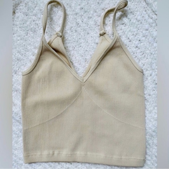 Free People Movement Happiness Runs V Neck Tank Top in Denim Blue Size XL NWOT - Picture 5 of 8